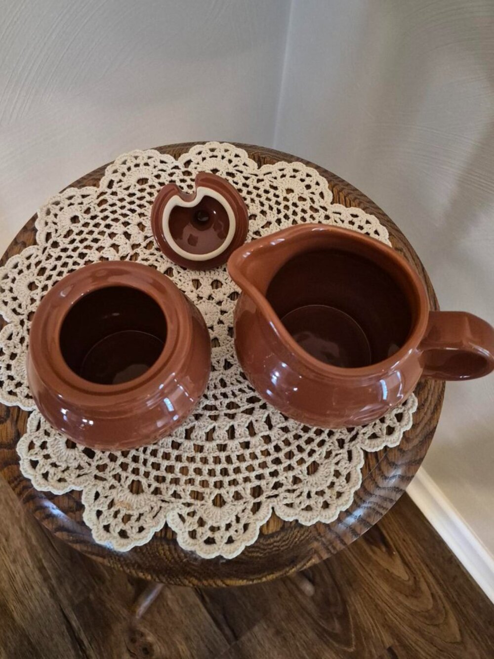 Longaberger Cream and Sugar Set, Woven Traditions Spice Collection - Picture 2 of 7